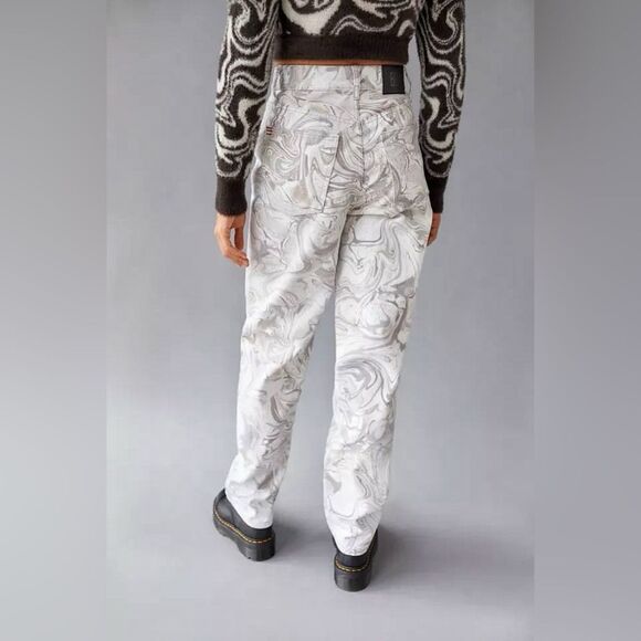 Urban Outfitters BDG High Rise Baggy Jeans Marble Swirl 28 - Picture 5 of 10